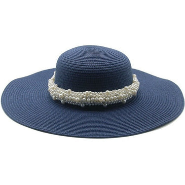 chapeau paille perles